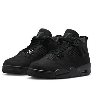 NEW Nike Air Jordan 4 Retro GS Black Cat ‘25 IB4171-010 Size 6Y/Women's Size 7.5
